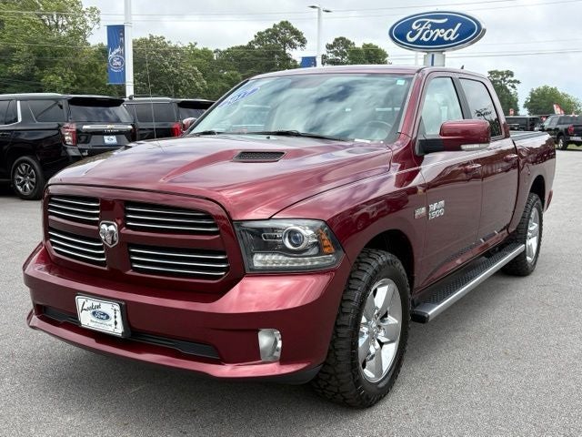 2017 RAM 1500 Sport in Red — front three-quarter view