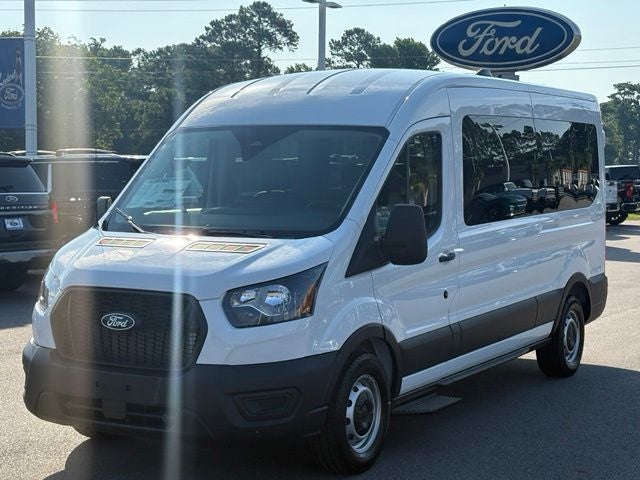 2026 Ford Transit Commercial Passenger Van XL in Oxford White — front three-quarter view