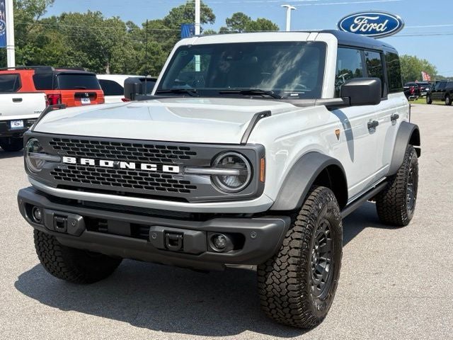 2026 Ford Bronco Badlands in Avalanche Gray — front three-quarter view