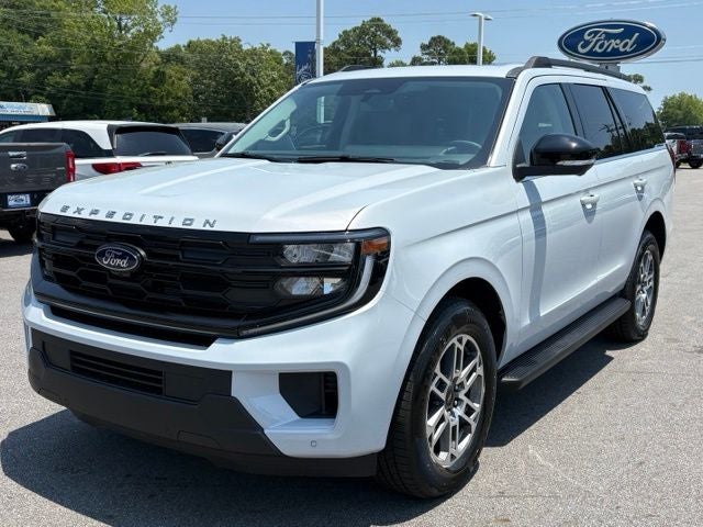 2026 Ford Expedition Active in Space Silver Metallic — front three-quarter view
