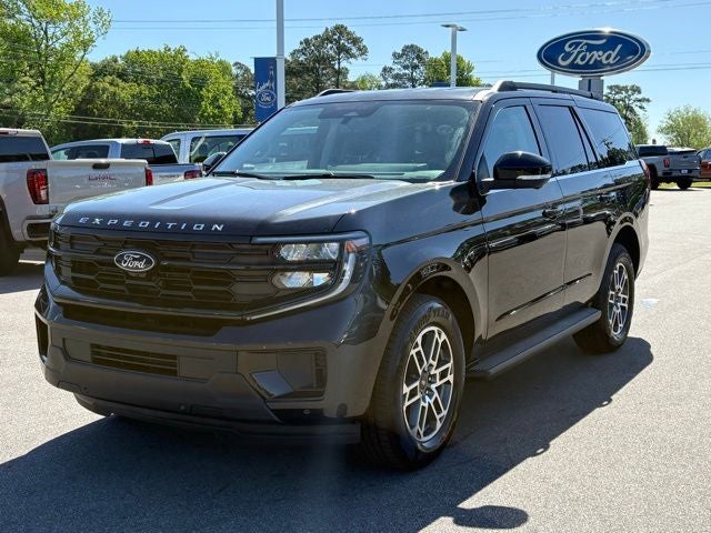 2026 Ford Expedition Active in Agate Black Metallic — front three-quarter view
