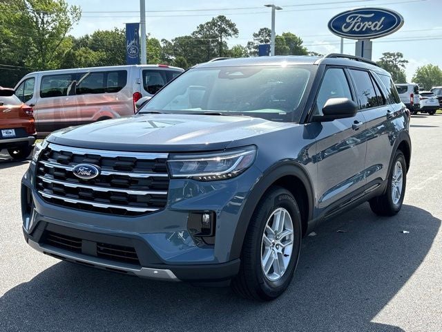 2026 Ford Explorer Active in Vapor Blue Metallic — front three-quarter view