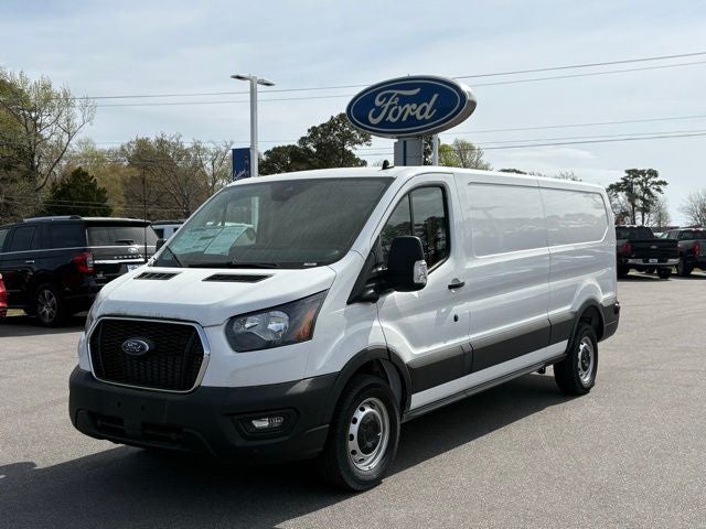 2024 Ford Transit Commercial Cargo Van in Oxford White — front three-quarter view