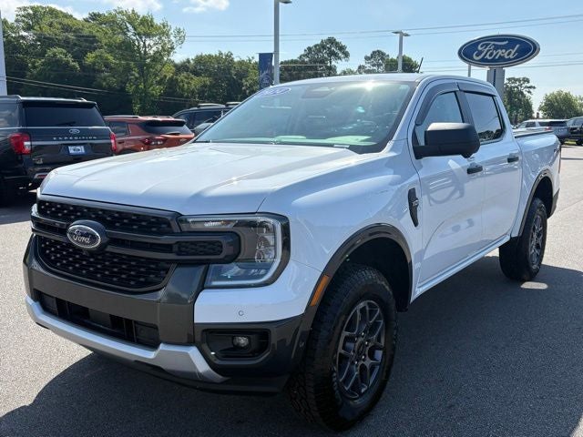 2024 Ford Ranger XLT in Oxford White — front three-quarter view