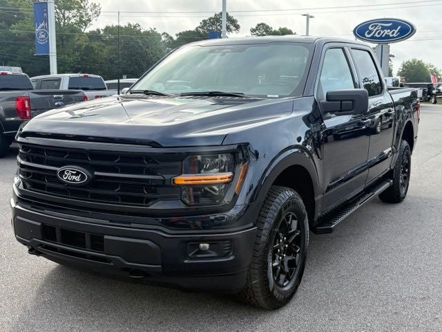2026 Ford F-150 XLT in Antimatter Blue Metallic — front three-quarter view