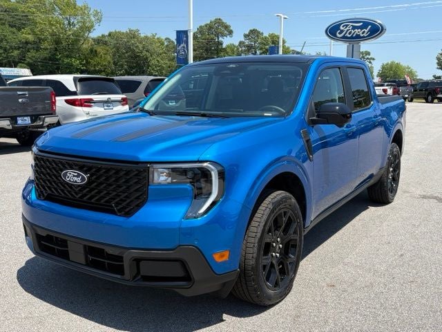 2026 Ford Maverick Lariat in Velocity Blue — front three-quarter view