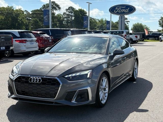 2024 Audi A5 Sportback 45 S line Premium Plus quattro in Gray — front three-quarter view