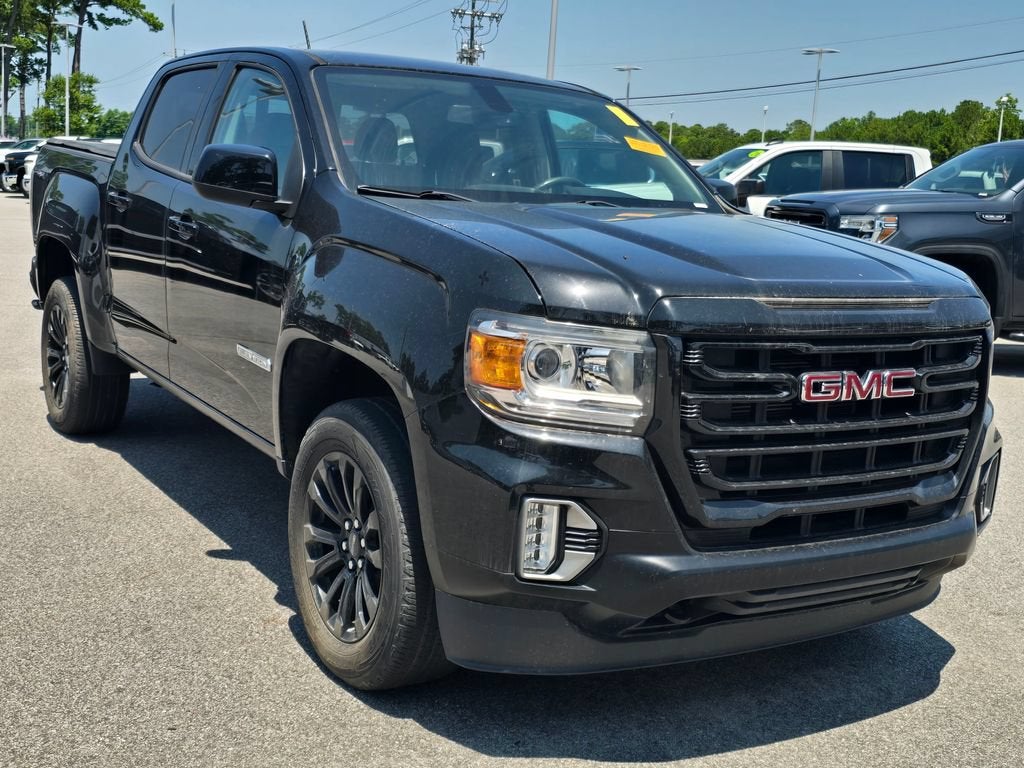 2022 GMC Canyon Elevation in Onyx Black — front three-quarter view