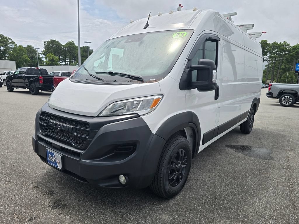 2023 RAM ProMaster 2500 Cargo Van High Roof 159" WB in White — front three-quarter view